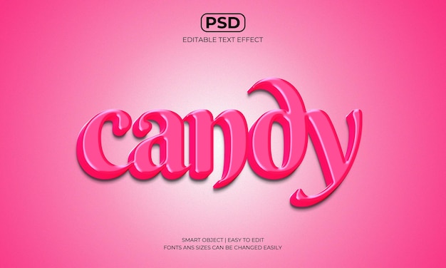 Candy Editable Text Effect