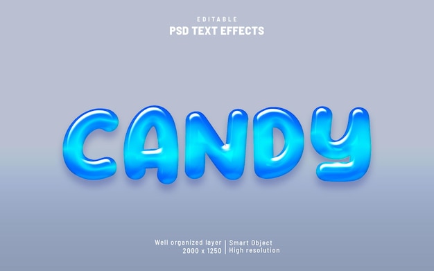 Candy Liquid text effect