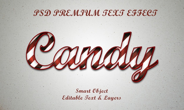 Candy Text Effect Design