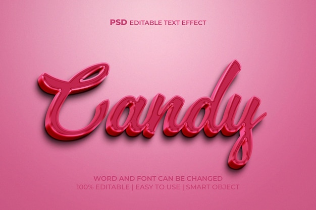 Candy text style effect