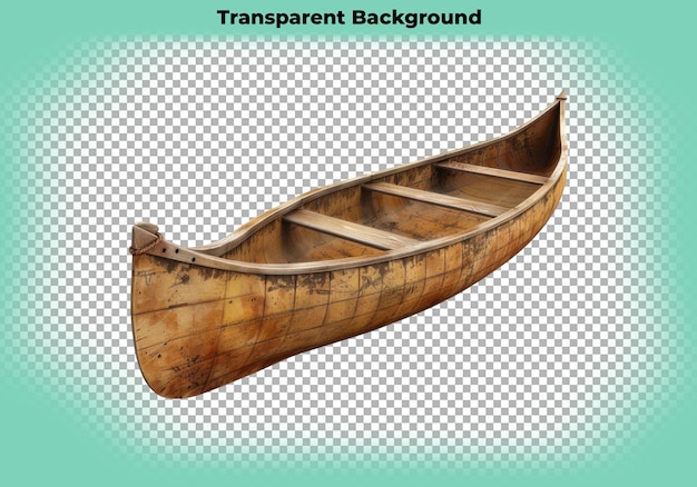 Canoe sticker isolated on transparent background