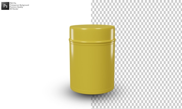 Cans illustration 3d design