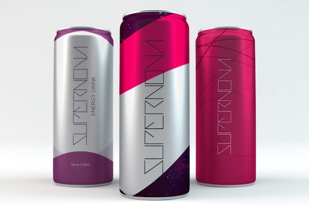 Cans mock up design