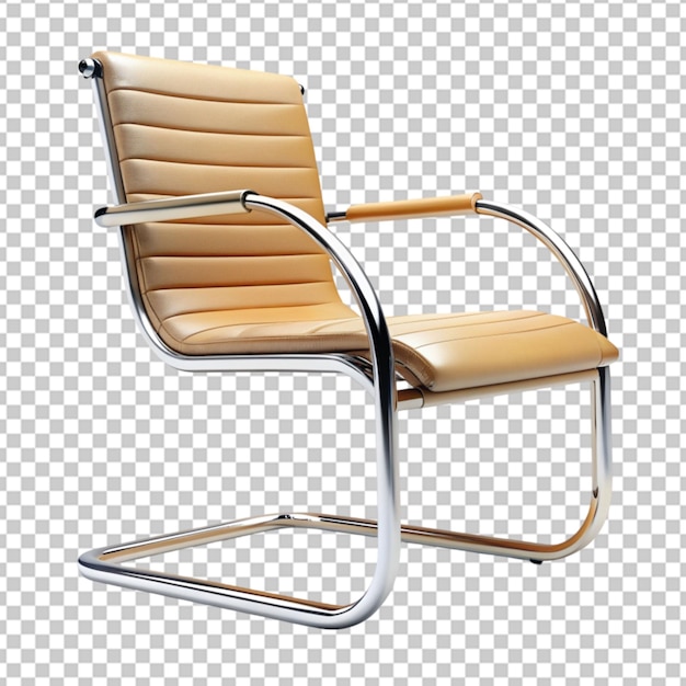 PSD cantilever chair on transparent background