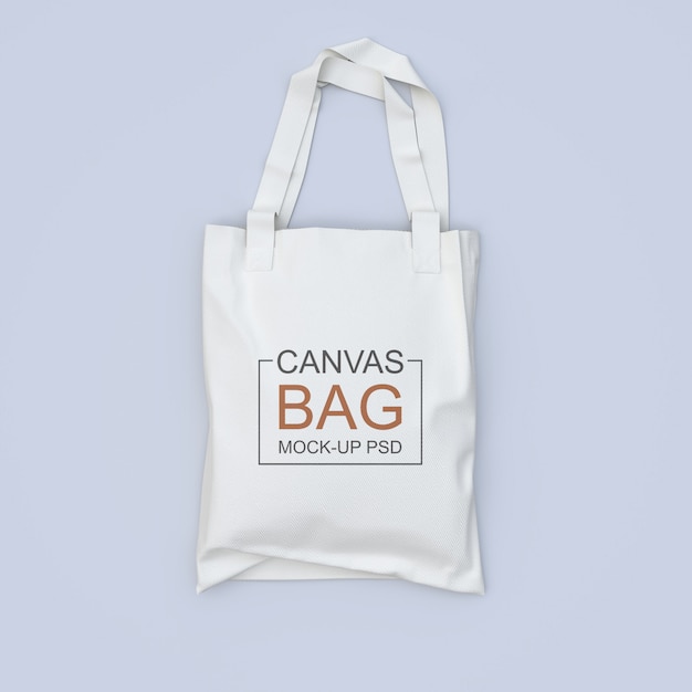 Canvas bag mockup