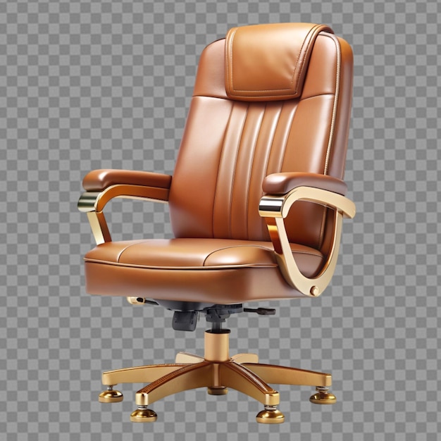 PSD captains chair on transparent background