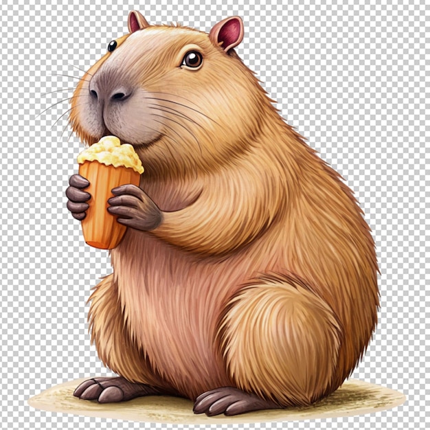 capybara eating ice cream adorable wildlife