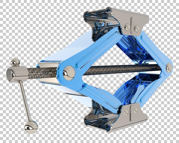 Car jack on transparent background 3d rendering illustration