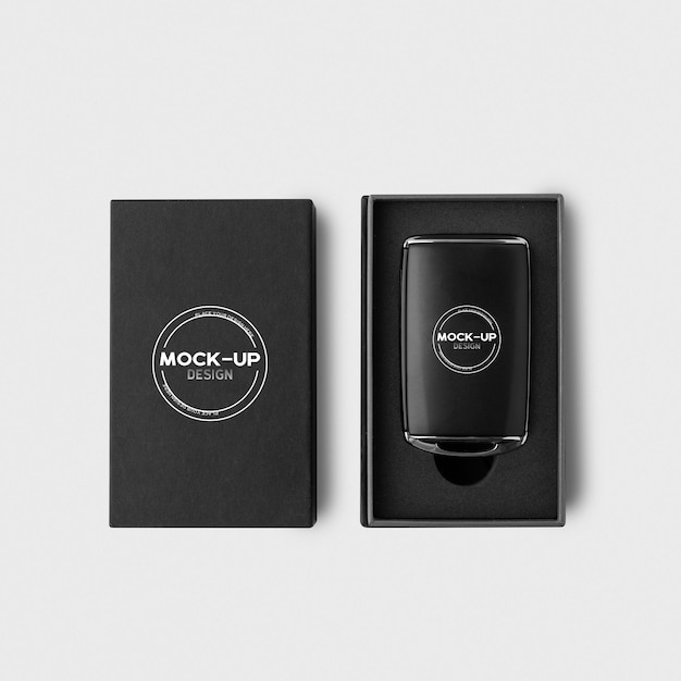 Car key box mockup Psd file