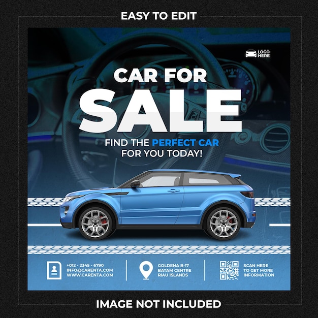 Car for sale Social Media Instagram Template