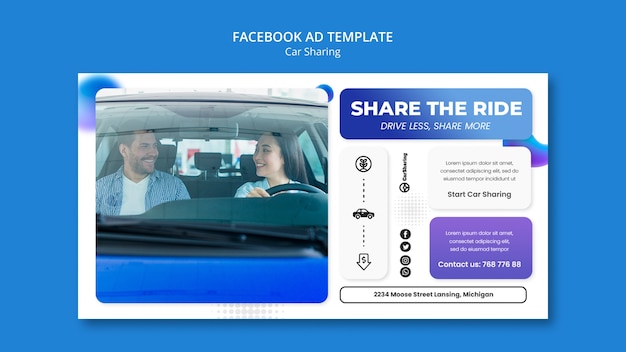 Car sharing template deisgn