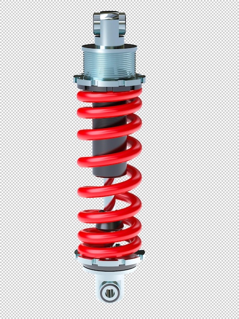 car shock absorber isolated on white background