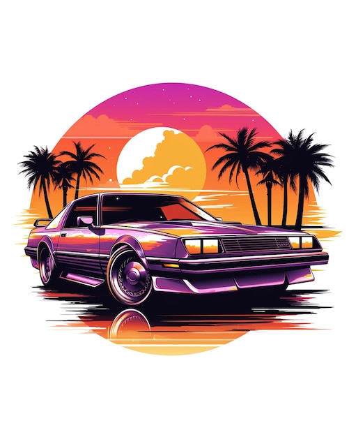 car t shirt design and poster template