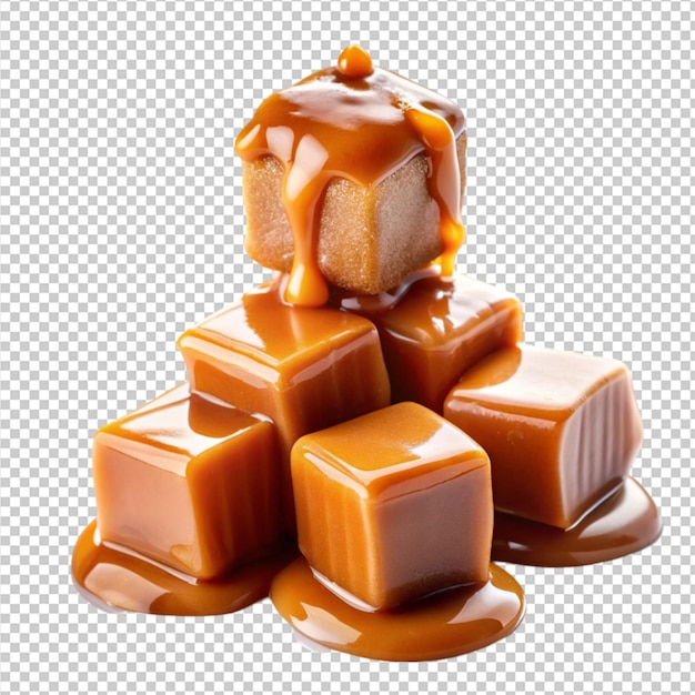 caramel candies and caramel sauce