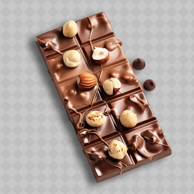 Caramel Milk Chocolate With Light Brown and Silky Surface De Yummy Chocolate in PNG Format