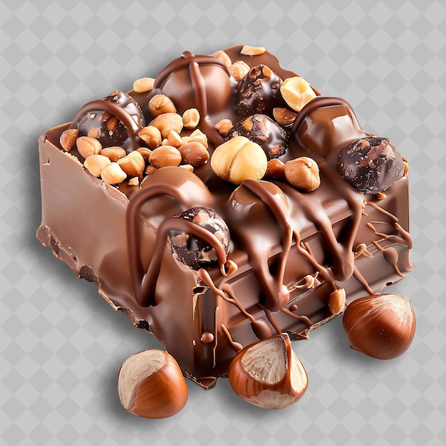 Caramel Milk Chocolate With Light Brown and Silky Surface De Yummy Chocolate in PNG Format