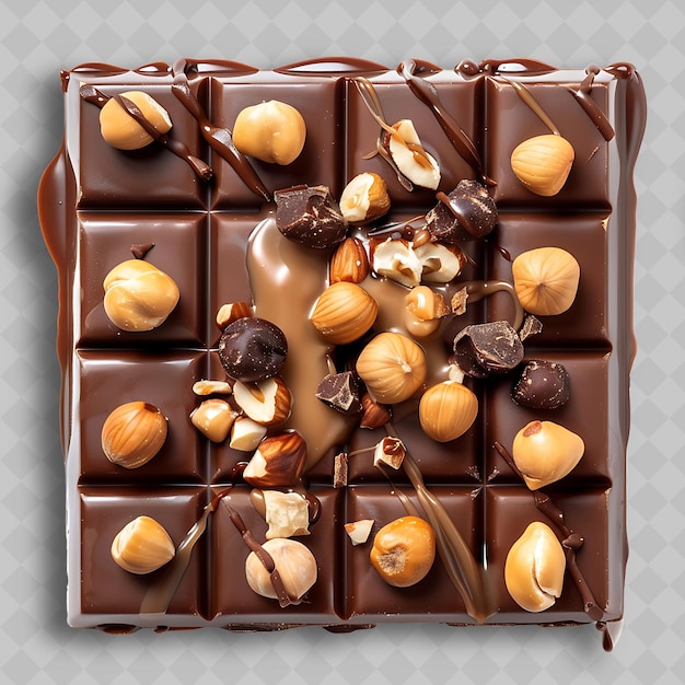 Caramel Milk Chocolate With Light Brown and Silky Surface De Yummy Chocolate in PNG Format