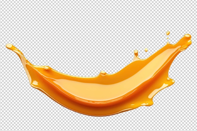 Caramel splash isolated cutout