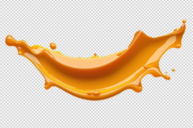 Caramel splash isolated cutout