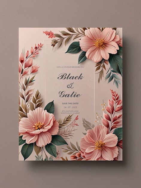 a card with the words black and white on it