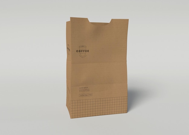 Cardboard Bag Mockup