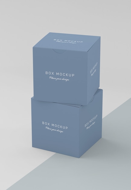 Cardboard box mock-up