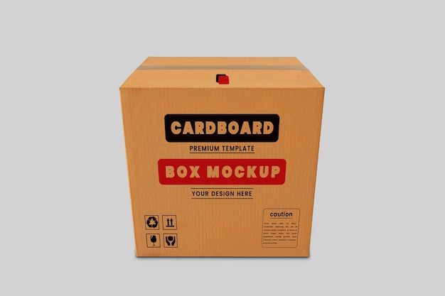 Cardboard Box Mockup