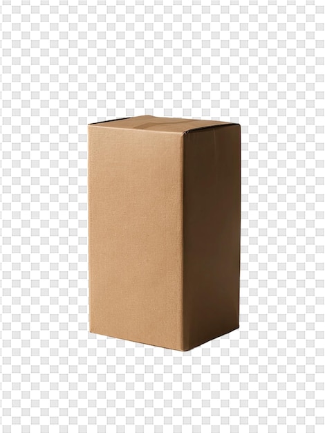 PSD a cardboard box with a brown box on a white background