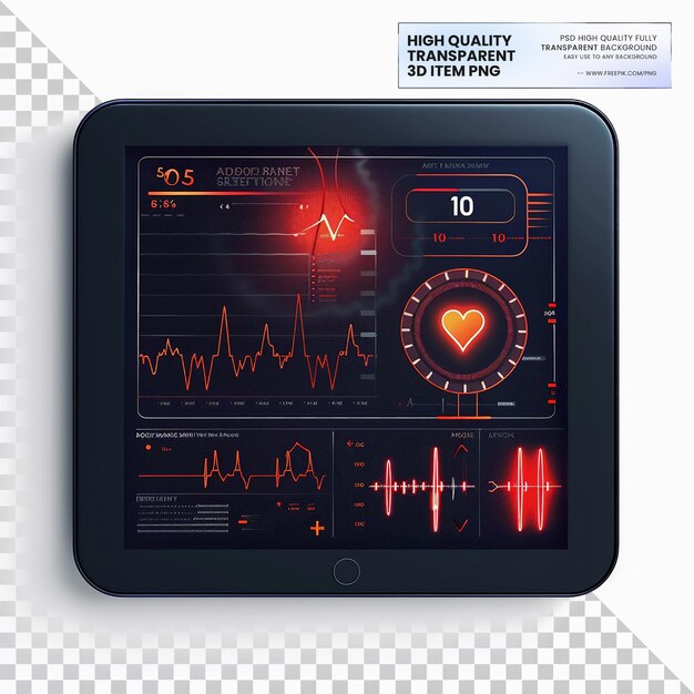 PSD cardiac event monitors for tracking heart activity transparent background