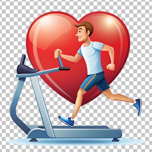 Cardio exercising and healthy lifestyle Heart disease prevention healthcare cardiology