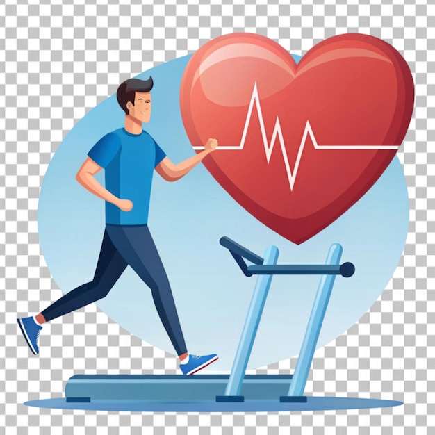 Cardio exercising and healthy lifestyle Heart disease prevention healthcare cardiology