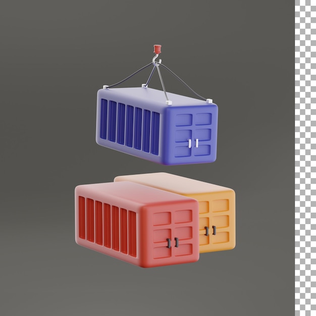 Cargo Container 3d Render