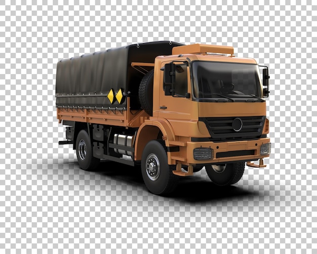 Cargo truck isolated on background 3d rendering illustration