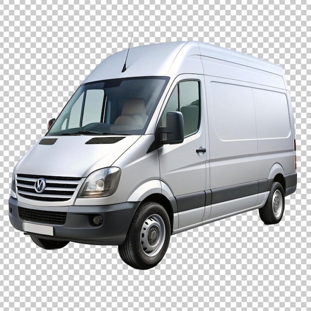 Cargo van on transparent background