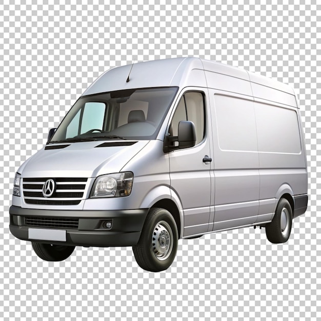 Cargo van on transparent background