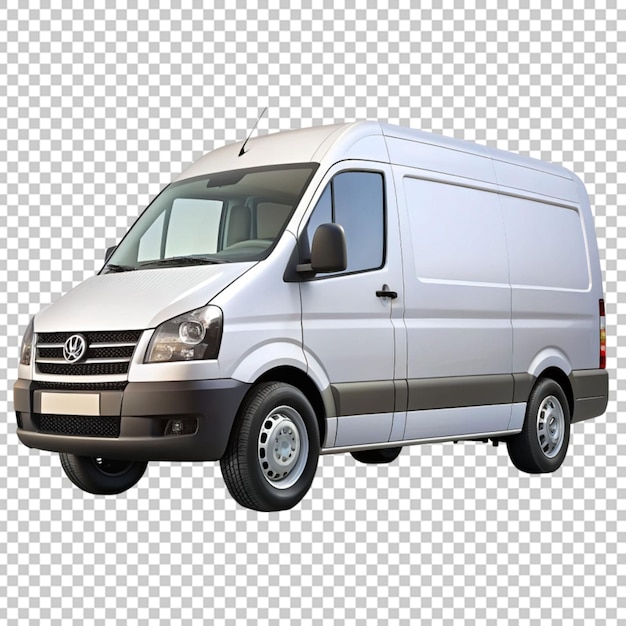 Cargo van on transparent background