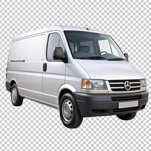 Cargo van on transparent background