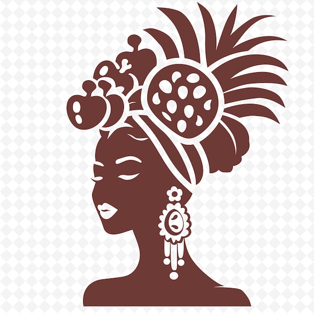 Carmen Miranda With Fruit Hat Icon Singer With Tropical and Creative Brazil Culture Icon Designs