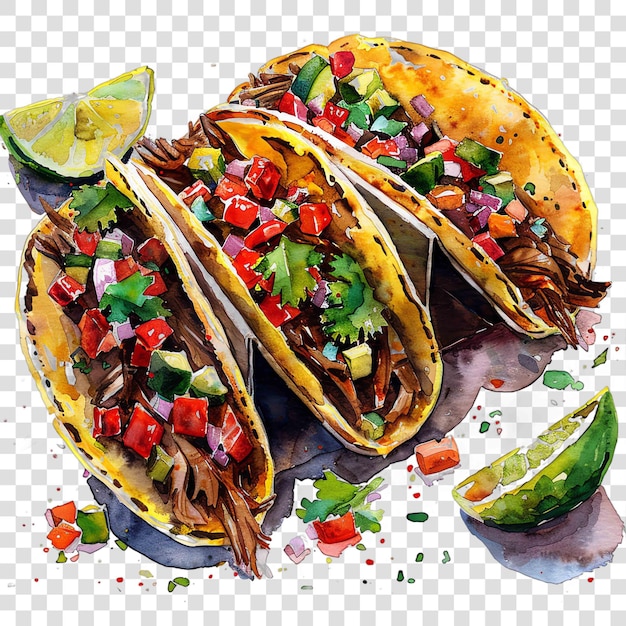 Carnitas mexican illustration