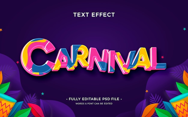 Carnival text effect