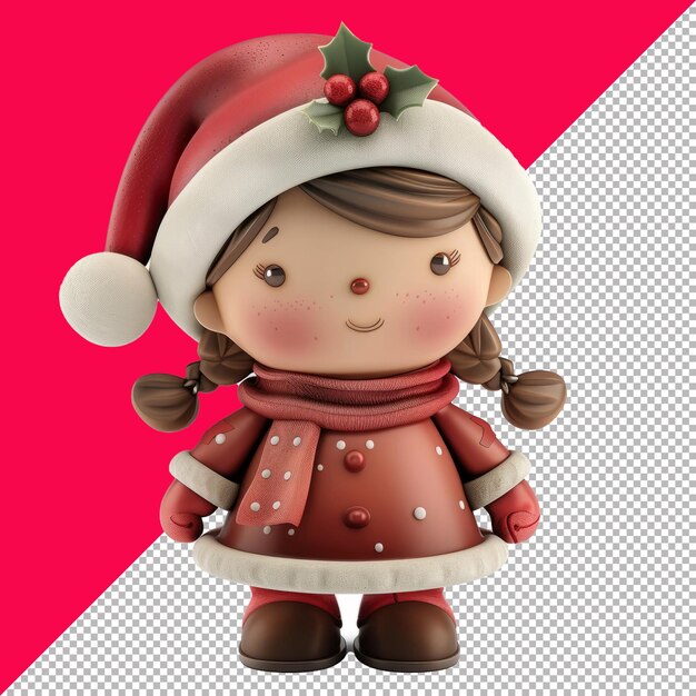 PSD caroler isolated white background png psd