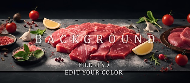 Carpaccio and poster background