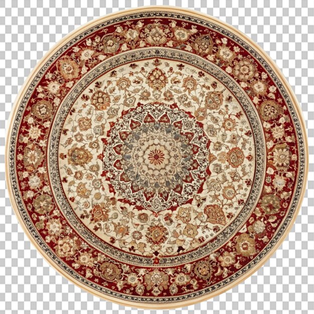 PSD carpet round persian on transparent background