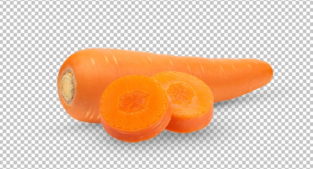 Carrot isolated on alpha layer