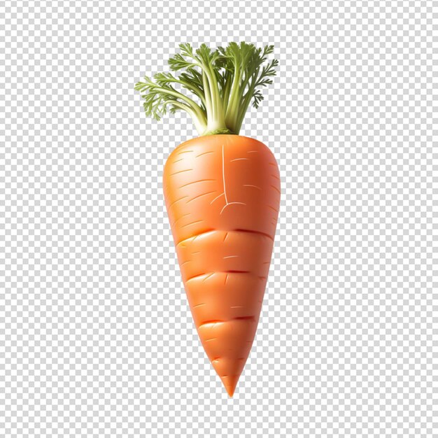 Carrot shown against transparent background