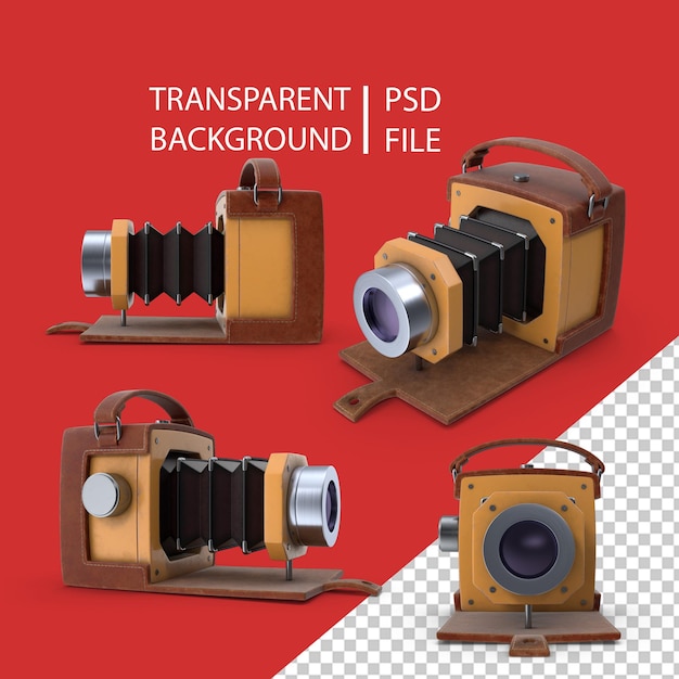 Cartoon Antique Camera PNG