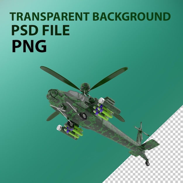 Cartoon Attack Helicopter PNG