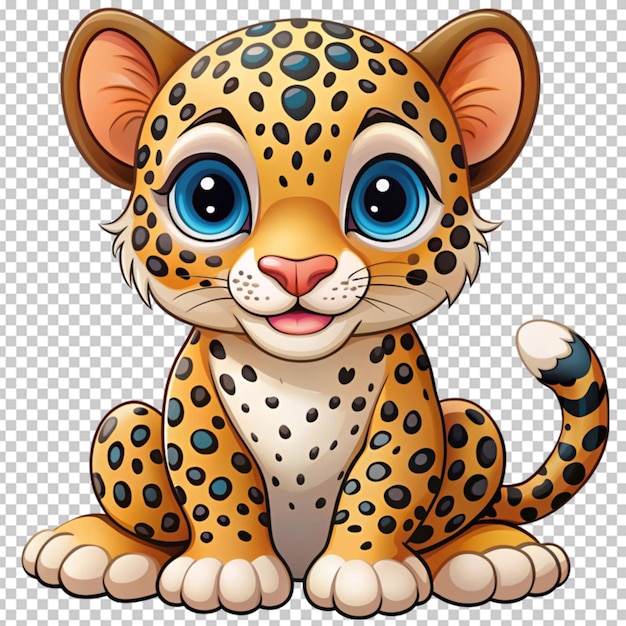 A cartoon baby cheetah