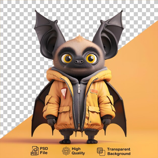 cartoon bat isolated on transparent background include png file