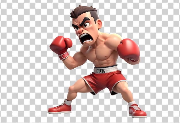 a cartoon of a boxer with the word no on it